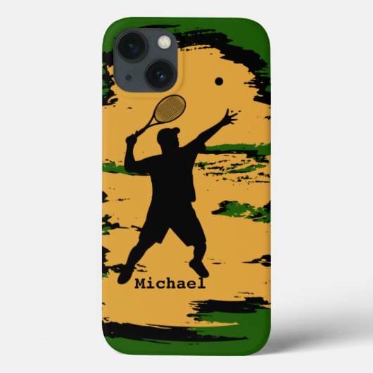 Man Tennis Player Case-Mate iPhone Case (Achterkant)
