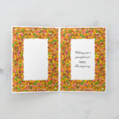 Man Thanksgiving, val bladeren Feestdagen Kaart (Binnen)