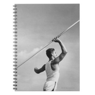 Man Throwing Javelin Notitieboek