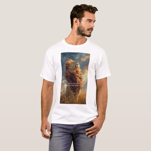 Man Tshirt met Loin Design (Voorkant volledig)