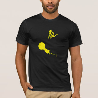 Man uit de tijd (elektrisch geel) t-shirt