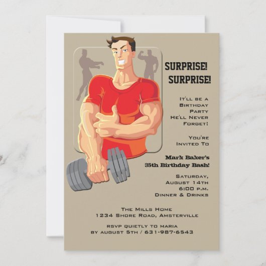 Man Uitnodiging (Voorkant)