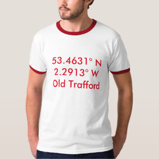 Man Utd - Coördinaten T-shirt