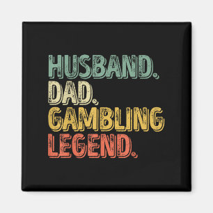 Man vader gokken legende Shirt grappige vaders da Magneet