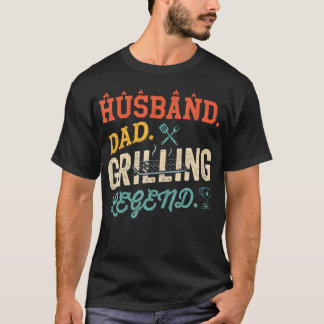 Man vader grillende legende Bbq Barbecue T-shirt