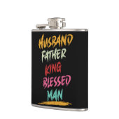 Man, Vader, Koning, Gezegende Man | Vaderdag Heupfles (Links)