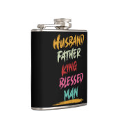 Man, Vader, Koning, Gezegende Man | Vaderdag Heupfles (Rechts)