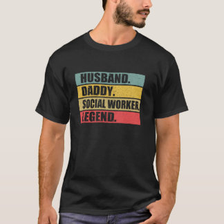 Man Vader Maatschappelijk werker Quote  Vaders Da T-shirt