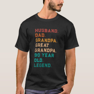 Man Vader Opa Opa Opa Opa 90 jaar oud T-shirt
