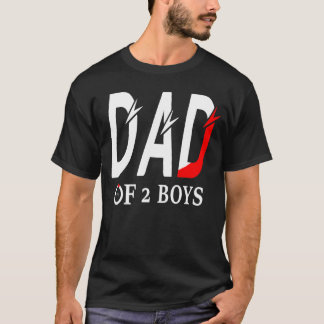 Man vader van 2 jongens vader of grootvader van 2 t-shirt
