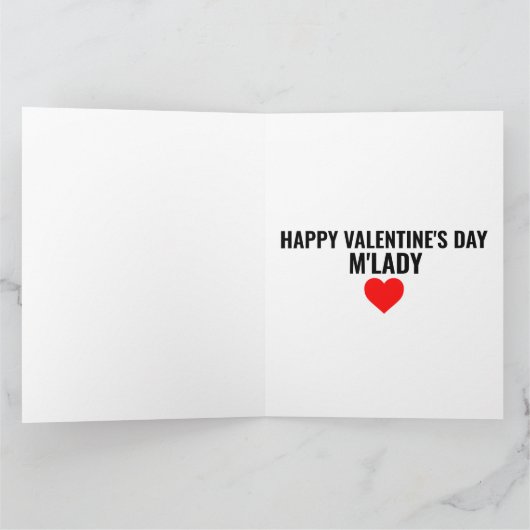 MAN VALENTIJN DAG Wenskaart CAT RENAISSANCE Kaart (Binnen)