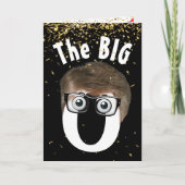 Man van 40 jaar op zwart kaart (Voorkant)