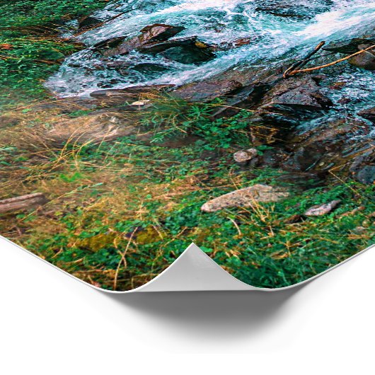 Man van bergen poster (Hoek)