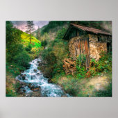 Man van bergen poster (Voorkant)