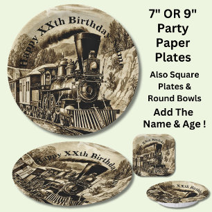 Man van de Birthday Party Paper Pla Papieren Bordje