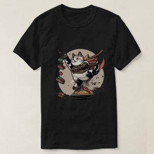 Man van de Japanse kattenvoedseloorlog en T-shirt