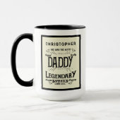 Man van de vaderdag Myth Legend Retro Dad Big Mok (Links)