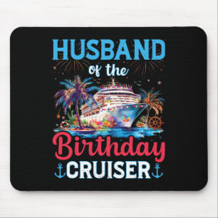 Man van de verjaardag Cruiser Funny Cruise Geboort Muismat