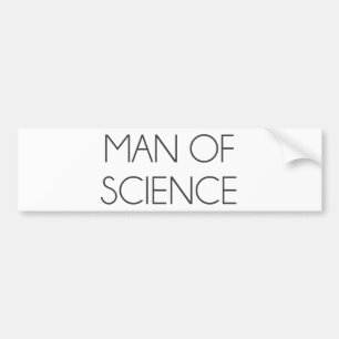 Man van de wetenschap bumpersticker