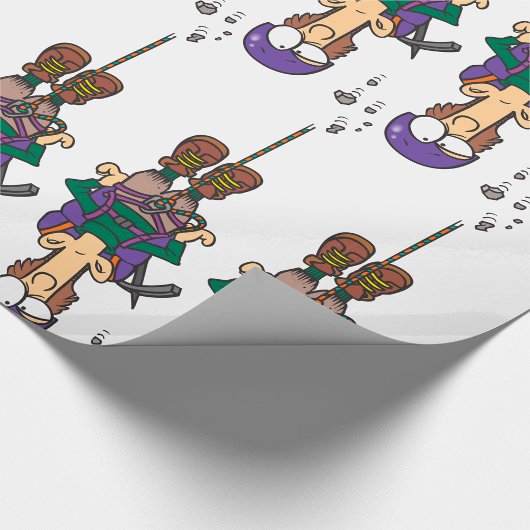 Man van een helling cadeaupapier