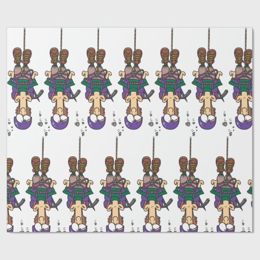 Man van een helling cadeaupapier (Vlak)