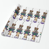 Man van een helling cadeaupapier (Uitgerold)