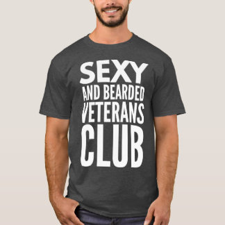Man van een veteranclub t-shirt