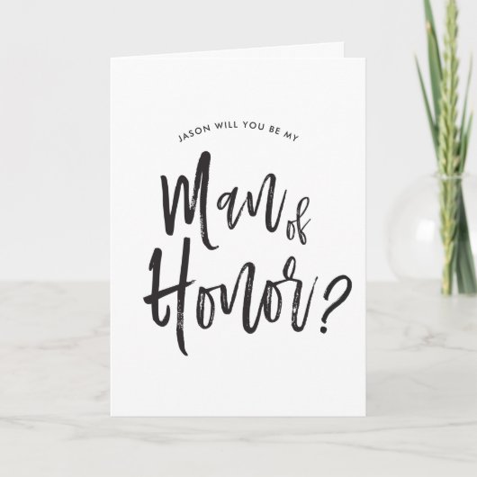 Man van Eer | het Huwelijk van de Douane van de Kaart (Voorkant)