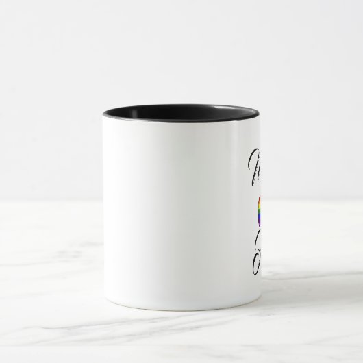 Man van Eer Rainbow Bow Stropdas Coffee Mok (Midden)