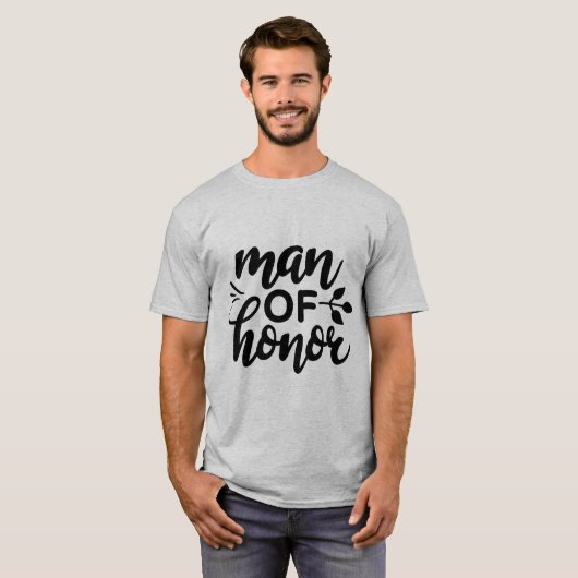 Man van eredienst t-shirt (Voorkant volledig)
