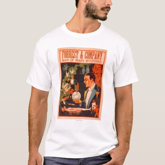 Man van forrest en bedrijf van vele mysteries Magi T-shirt (Voorkant)
