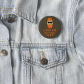 man van gemberbaard ronde button 5,7 cm (In situ)