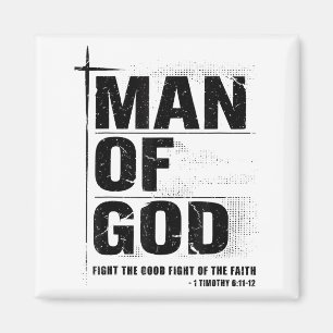 Man Van God Christelijke Vader Bijbelvers Timoteus Magneet