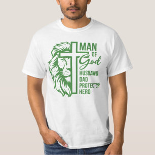Man van God Man Daddy Protector Hero T-shirt