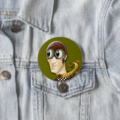 Man van handeling (PIN) Ronde Button 7,6 Cm (In situ)