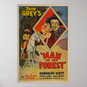 Man van het bos ~ Randolph Scott ~ Verna Hillie Poster