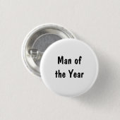 Man van het Jaar Ronde Button 3,2 Cm (Voorkant /achterkant)