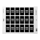 Man van het Parlement Etiket (Full Sheet)