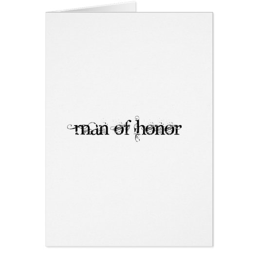 Man van Honor (Voorkant)