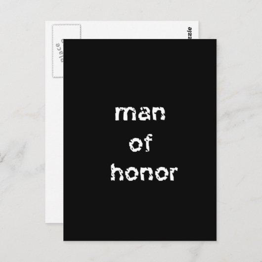 Man van Honor Briefkaart (Voorkant / Achterkant)