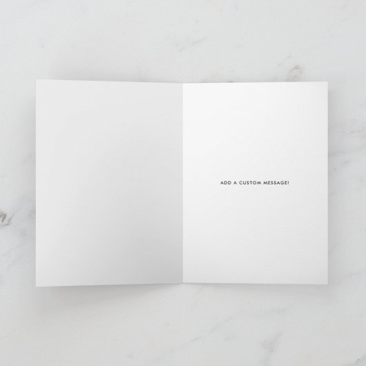 Man van Honor | Script Style Custom Black Wedding Kaart (Binnen)