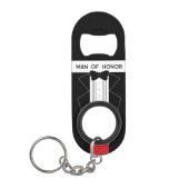 Man van Honor Tuxedo Wedding Sleutelhanger Bottle  Mini Flessenopener (Voorkant)