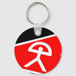 Man van Indalo uit de regio Almería in Spanje Sleutelhanger