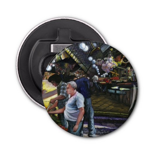 Man van Koophandel, Jeruzalem Button Flesopener (Voorkant)