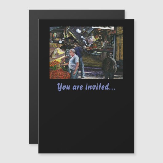 Man van Koophandel, Jeruzalem Magnetische Uitnodiging (Voorkant / Achterkant)