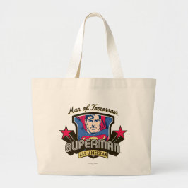 Man van morgen grote tote bag