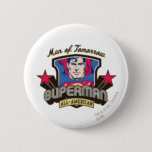 Man van morgen ronde button 5,7 cm (Voorkant)