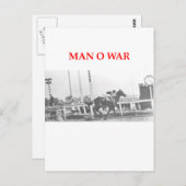 man van oorlog briefkaart (Voorkant / Achterkant)