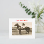 man van oorlog briefkaart (Staand voorkant)