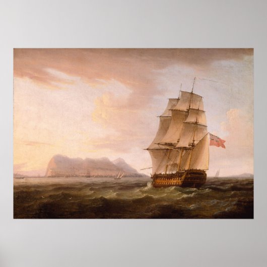 Man van oorlog voor Gibraltar Poster (Voorkant)